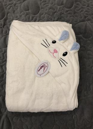 Банный халат детский из микрофибры с капюшоном2 фото