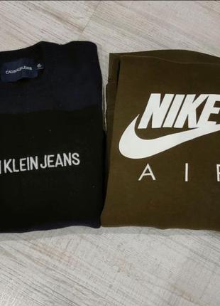 Оригинальные свитера nike xl и calvin klein jeans l