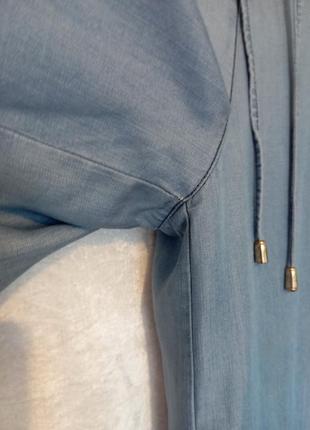 Класні брюки джинси палаццо 100% натуральний склад5 фото