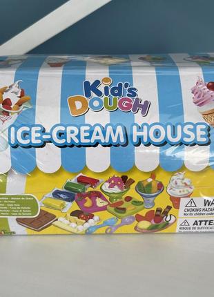 Набор детского теста для лепки с формами kid's dough ice-cream house || мороженое