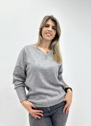 Жіночий пуловер з ангори5 фото