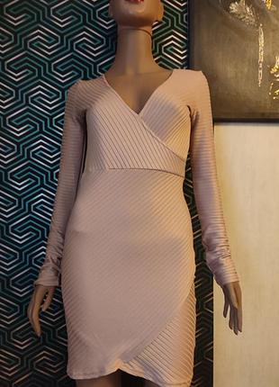 Святкова сукня рубчик з блиском