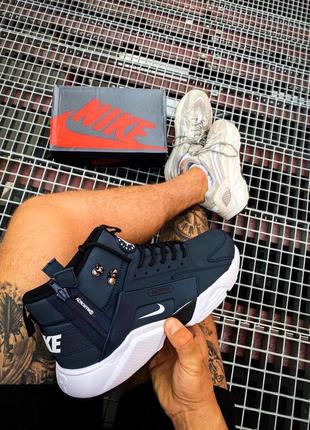 Зимние кроссовки nike huarache acronym navy blue5 фото