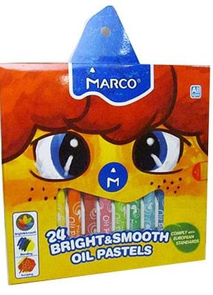 Пастель масляная 24цв colorite marco 1100ор-24