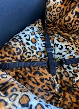 Автокрісло для собак luxury leopard m - 45x45x24x52см4 фото