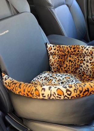 Автокрісло для собак luxury leopard m - 45x45x24x52см2 фото