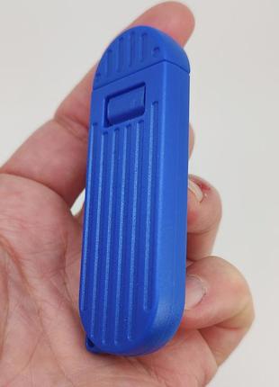 Брелок-нож на ключи, пластик/металл (синий) арт. 043532 фото