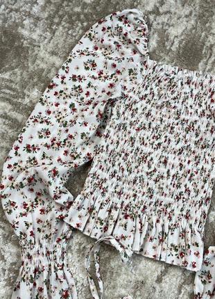 Топ/блуза в цветочный принт 🌸💐😍2 фото