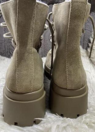 Новые модные замшевые ботинки 38 р зима zara6 фото