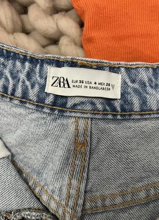 Крутые шорты zara джинсовые, классное состояние, размер 36 - s2 фото