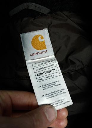 Carhartt мужская зимняя куртка парка коричневая кархарт длинная утепленная dickies nike stussy oakley l10 фото