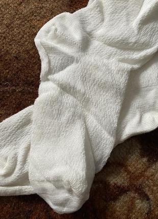 Белые маленькие мягкие натуральные носки2 фото