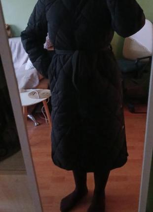 Пальто стеганое черное новое