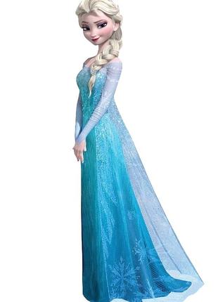 Шикарное платье принцессы эльзы frozen р. 3-5 лет2 фото