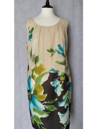 Платье, карандаш, шелк 💯, вовна