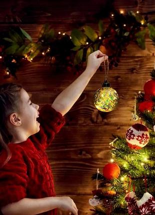 Волшебный led шар 3d на елку светящийся