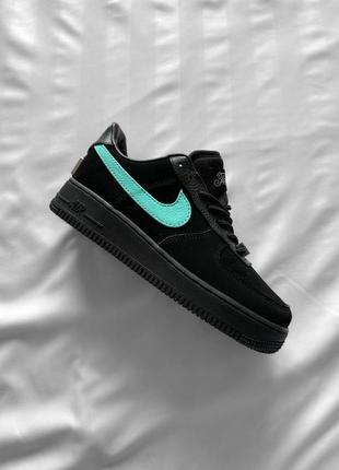 Кроссовки tiffany air force 1 low black1 фото