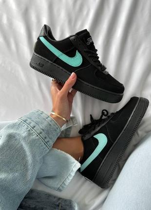 Кроссовки tiffany air force 1 low black6 фото