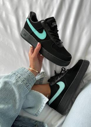 Кроссовки tiffany air force 1 low black7 фото