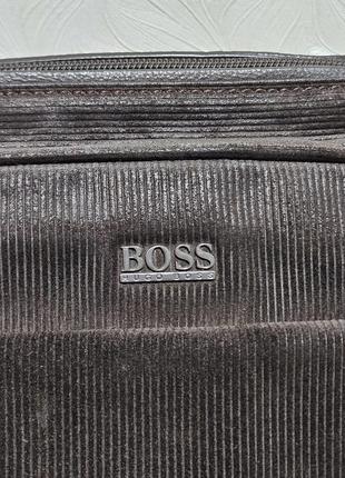 Чоловіча вільветова сумка hugo boss, оригінал4 фото