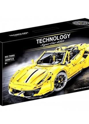 Детальний конструктор technic ferrari 488 gte 3608 деталей || конструктор для дітей