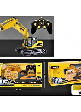 Экскаватор металлический на радиоуправлении м 1:14 huina toys || р/к моделі