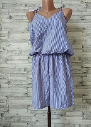 Летний комбинезон шорты женский в полоску4 фото