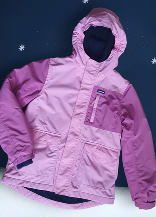 Очень теплая мембранная куртка американского бренда lands’ end!! как новая!