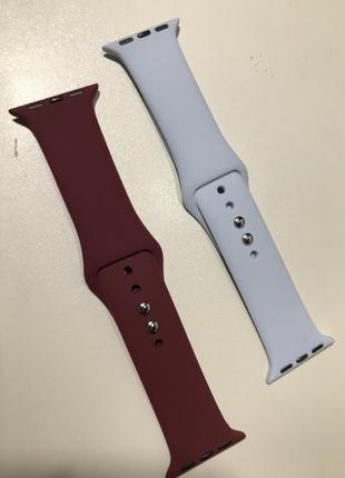 Набір з двох силіконовий ремінців для apple watch