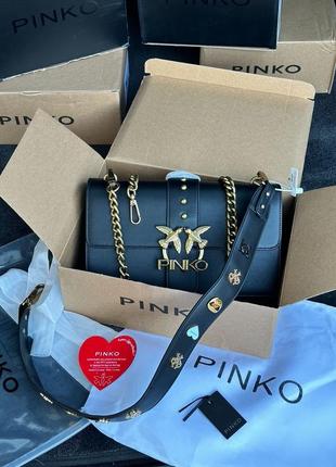 Сумка в стиле pinko love classic icon simply black