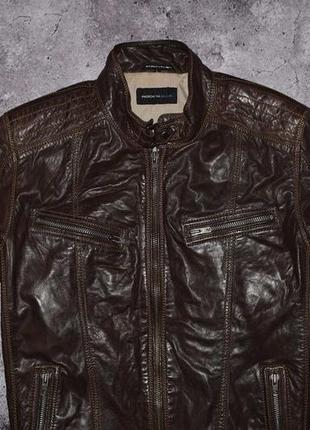 Rock'n'blue diesel leather jacket (мужская кожаная куртка бомбер )2 фото