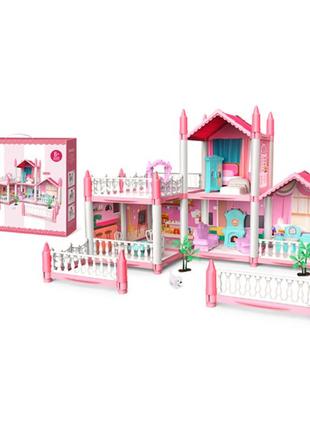 Будиночок іграшковий з меблями та фігурками 462-05 2 поверхи