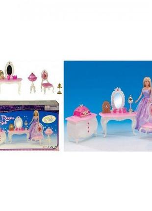 Набір іграшкових меблів для ляльки gloria princess room playset4 фото