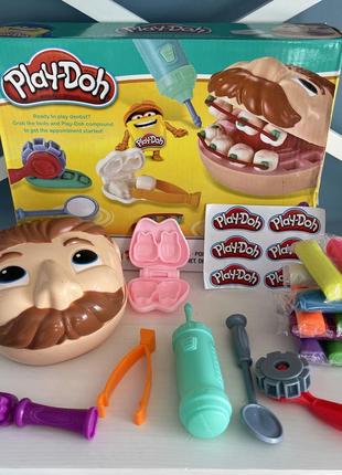 Гральний набір дитячого тіста для ліплення play-doh зубний лікар