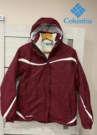 Куртка columbia womens red jacket l water resistant winter fleece1 фото