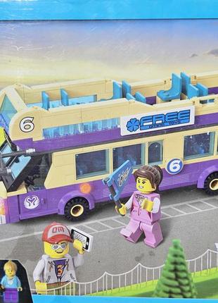 Детский блочный конструктор "туристический автобус" 455 деталей || конструктор для детей