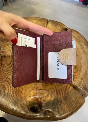 Гаманець жіночий брендовий coach medium zip wallet шкіра оригінал коач на подарунок5 фото