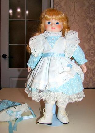 Фарфоровая коллекционная кукла «princess house»3 фото