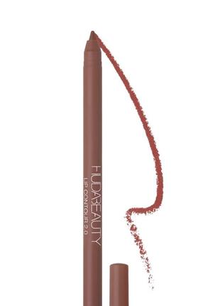 Huda beauty lip contour 2.0 warm brown/олівчик для губ/кремовий стійкий олівець для губ1 фото