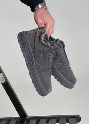 Nike air force low winter/зимний мужественный кроссовки/мужские зимние кроссовки8 фото