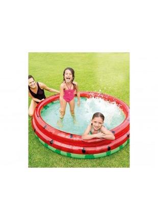 Дитячий надувний басейн кавун intex 584482 фото
