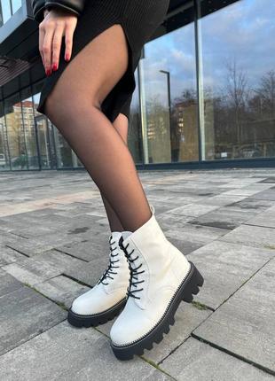 Черевики зимовi жіночі boots white winter