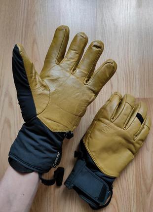 Зимние перчатки salomon goretex кожаные горнолыжные перчатки xl2 фото