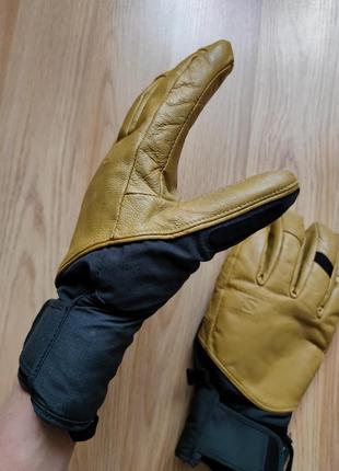 Зимние перчатки salomon goretex кожаные горнолыжные перчатки xl8 фото