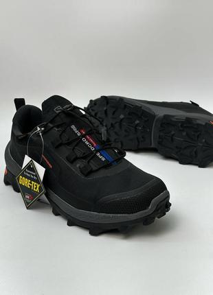 Чоловічі термо кросівки чорні salomon speedcross pro (gore-tex)