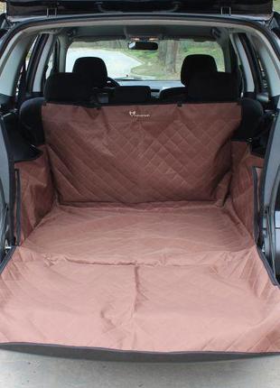 Автогамак для собак в багажник elegant brown 100х90х33см3 фото