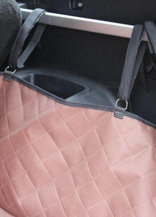 Автогамак для собак в багажник elegant brown 100х90х33см6 фото