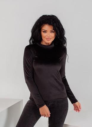 Велюровый гольф под горло кофта серый бежевый синий зеленый черный бордовый фиолетовый...