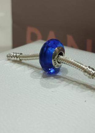 Мурано pandora – “синее ограненное стекло”