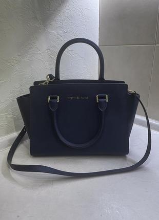 Сумка michael kors selma medium navy